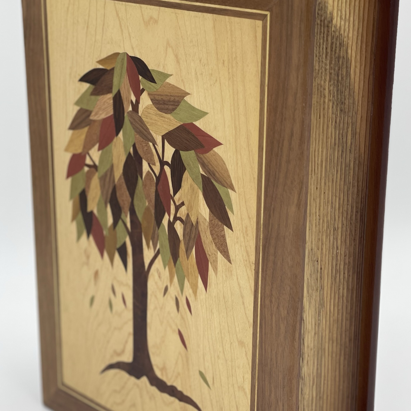 Wooden Book Urn - Tree