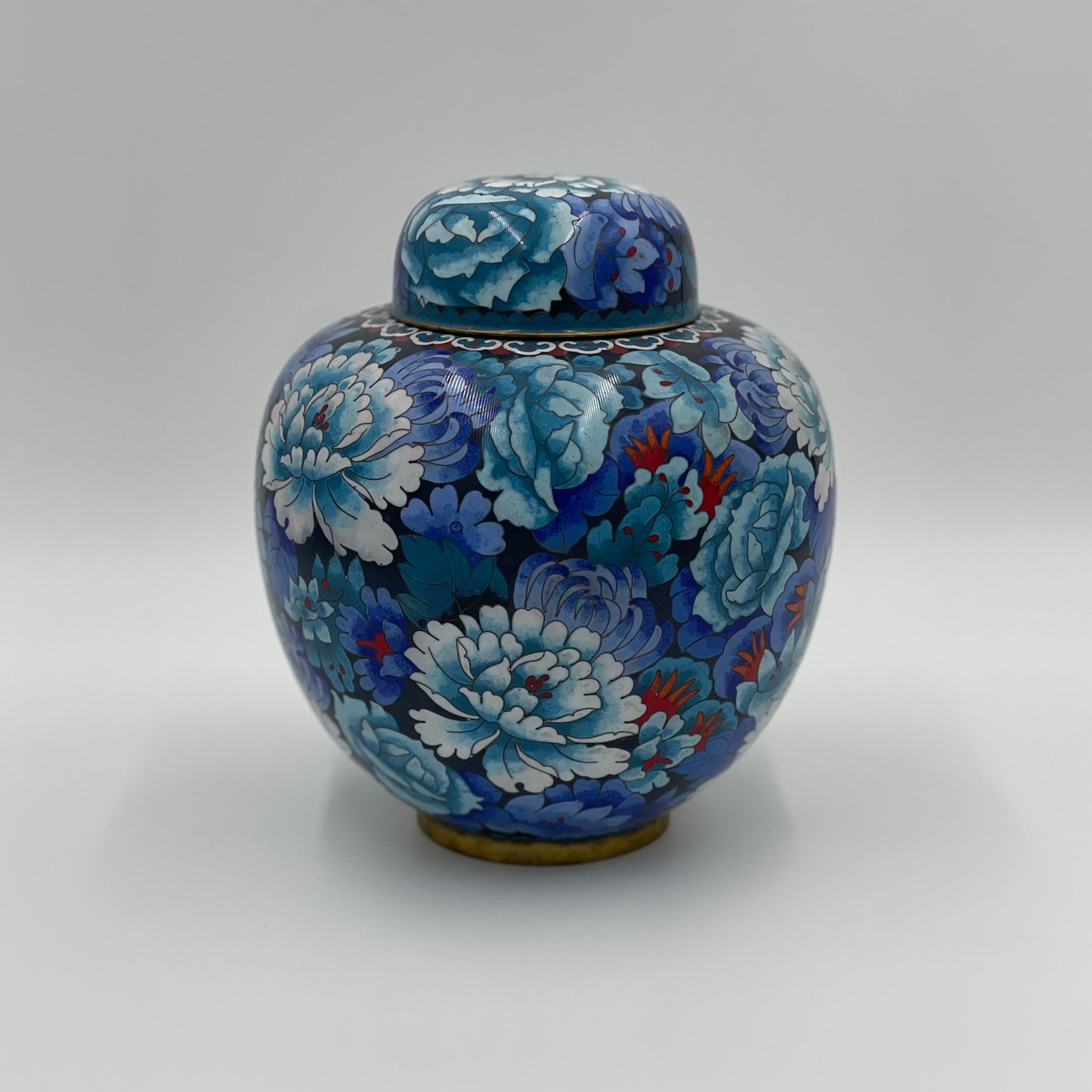 Cloisonne Blue Urn