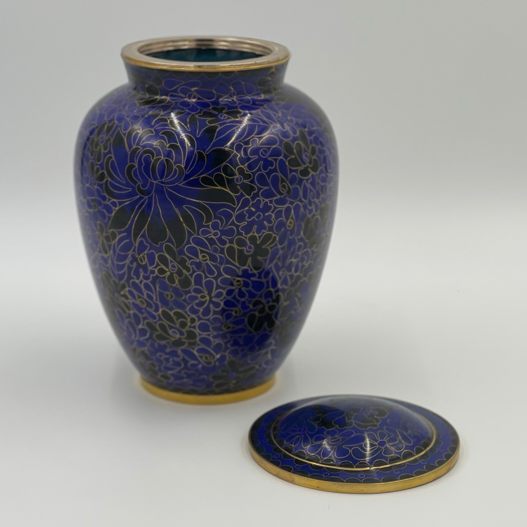 Cloisonne Midnight Urn