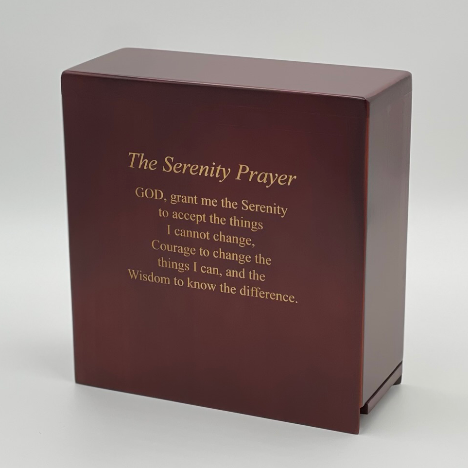 The Serenity Prayer Scattering Urn