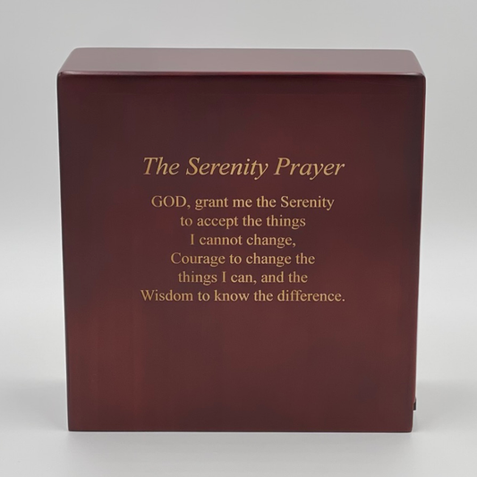 The Serenity Prayer Scattering Urn
