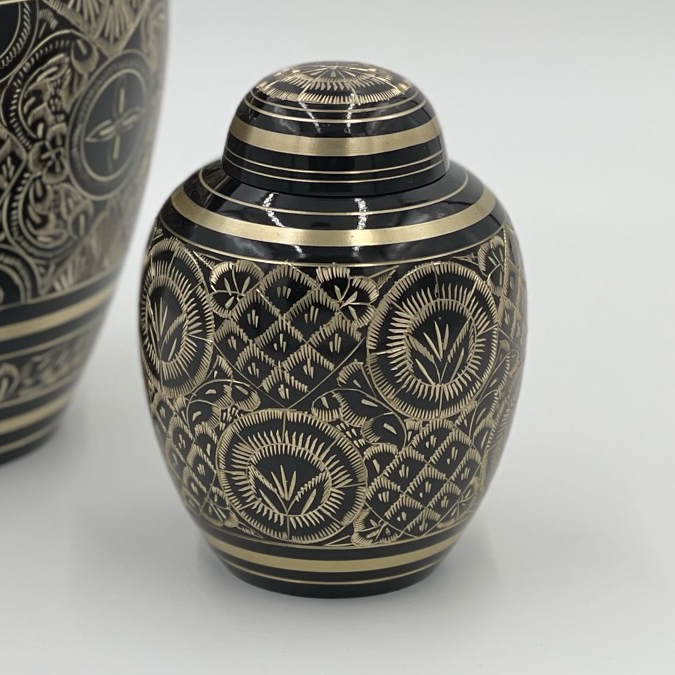 Black & Gold Etched - Small