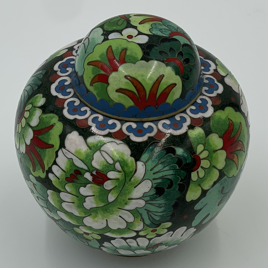 Cloisonne Green Keepsake