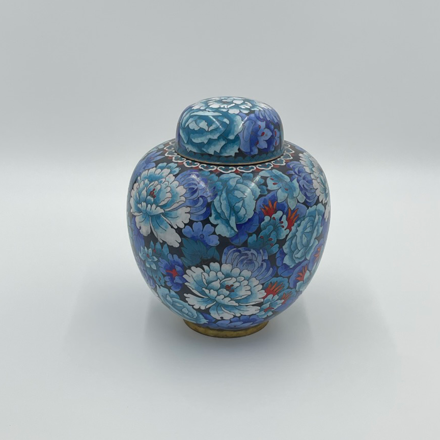 Cloisonne Blue Urn