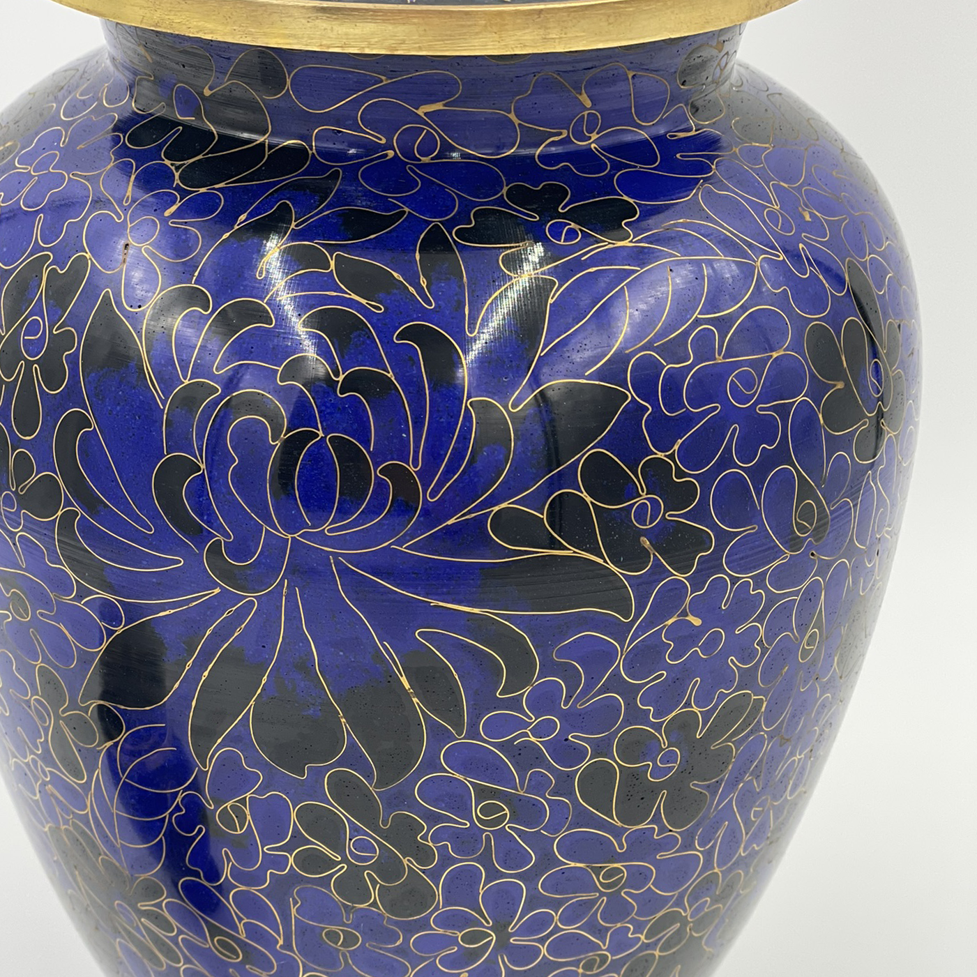 Cloisonne Midnight Urn