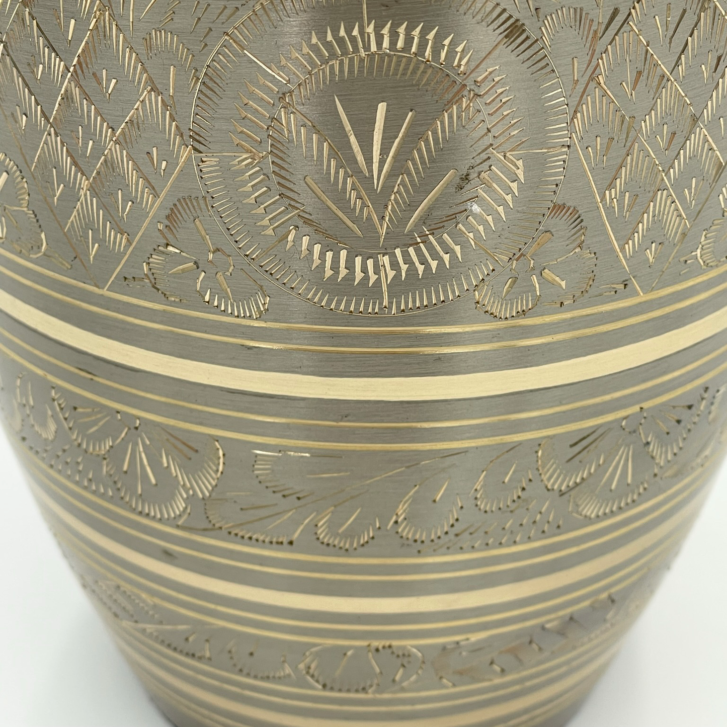 Platinum with Gold Inlay Urn