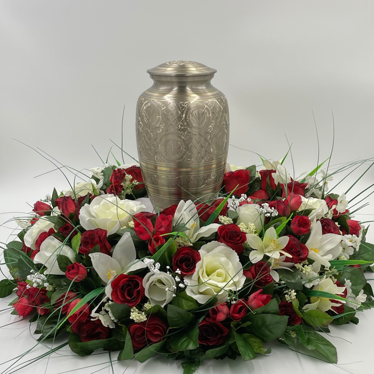 Platinum with Gold Inlay Urn