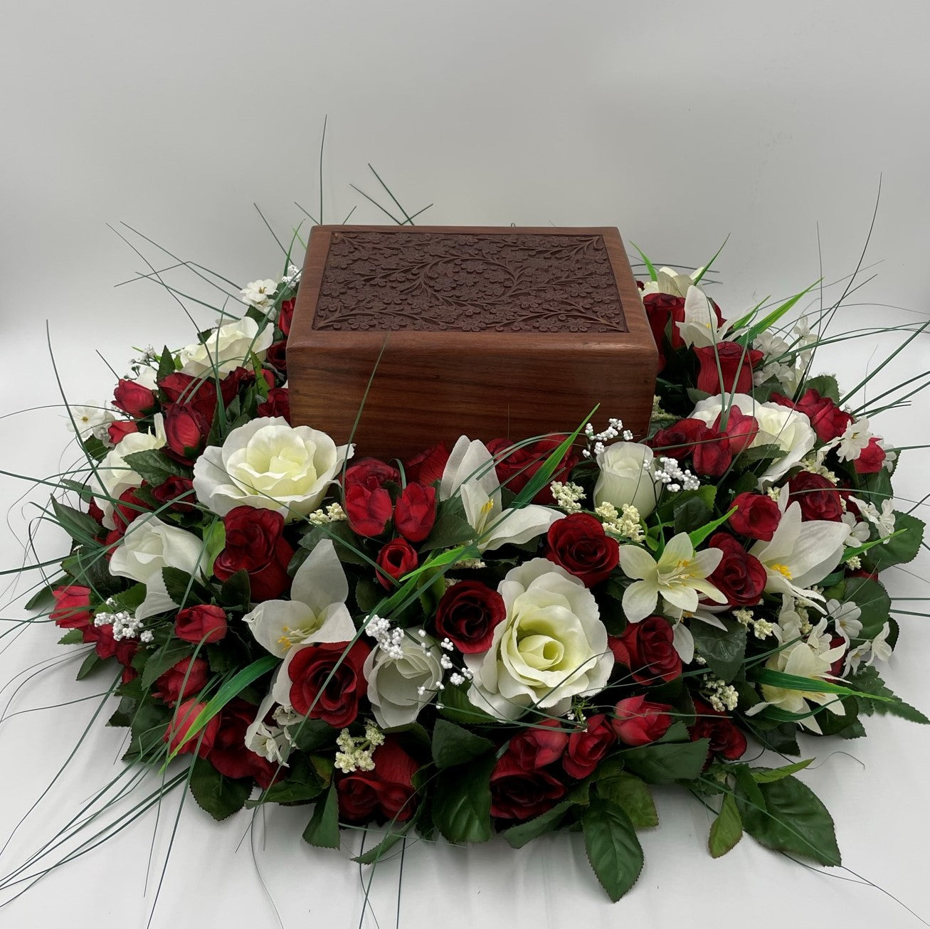 Rosewood Engraved Urn