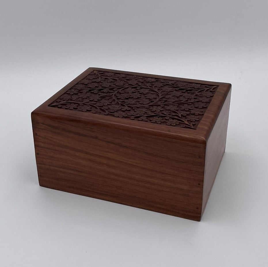 Rosewood Engraved Urn