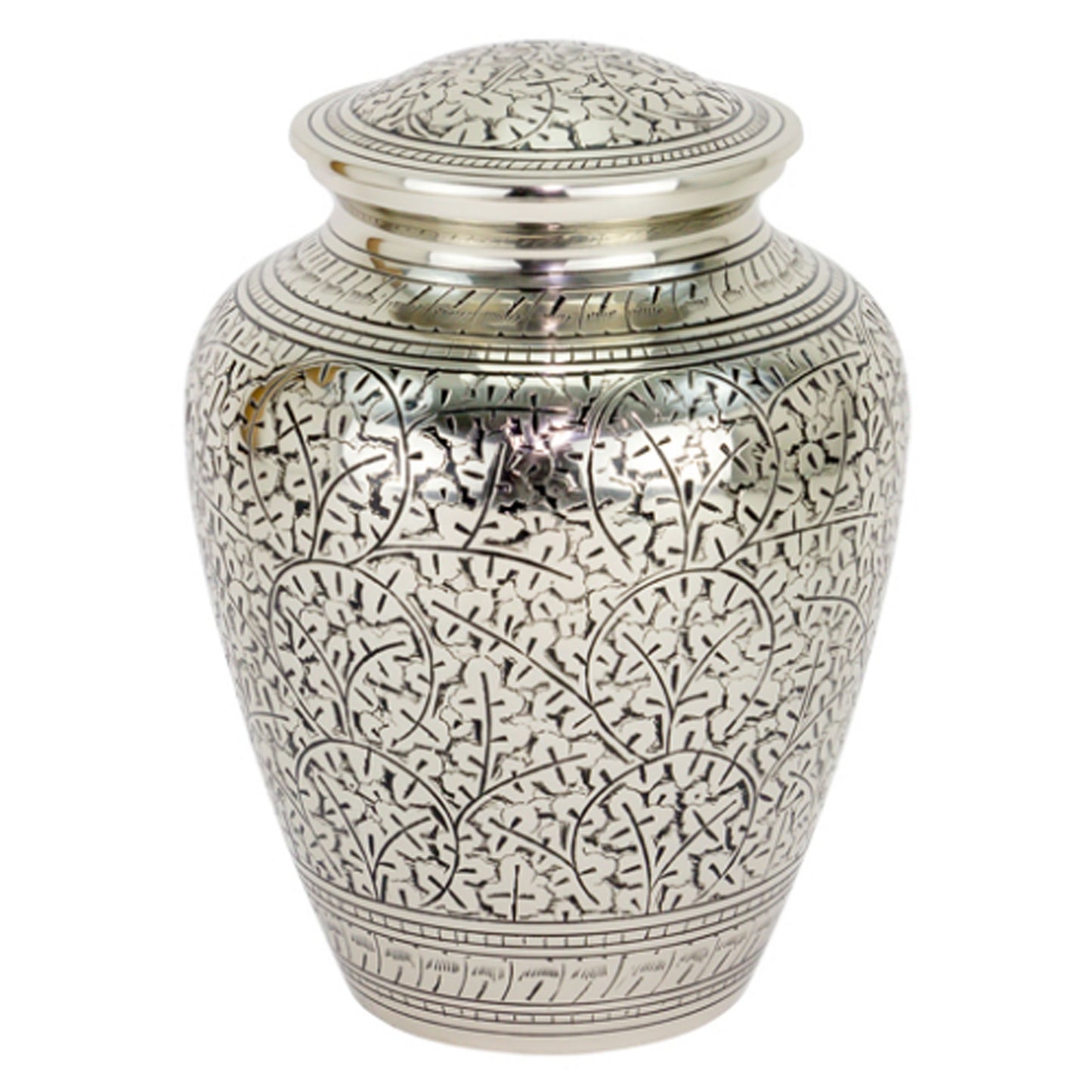 Oak Leaf Brass Urn
